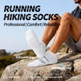 thumbnail image 7 of Mqamex Athletic Ankle Socks Mens, Cushioned Cotton Short Socks,6 Pairs Sizes 6.5-12.5, 7 of 7