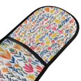 thumbnail image 4 of Yayeee Double Oven Mitt Kitchen Heat Resistant Baking 35" x7" Quilted Glove, Yellow Wildflower Pattern, 4 of 6