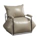 thumbnail image 3 of Sofá perezoso individual, sillón moderno con Base desmontable, sillón perezoso informal versátil, sillón para jardín, sala de estar interior Gris, 3 of 8