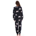 thumbnail image 3 of #FollowMe Womens Ultra-Soft Velour Jogger Pajama Set  Relaxing & Stylish Sleepwear (Navy - Polar Bear, Large), 3 of 4