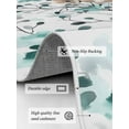 thumbnail image 3 of Vintage Teal Area Rug for Bedroom 3x5 Ft Brown Wildflowers Leaves Abstract Botanical Super Soft fuzzy Throw Rug Non-Slip Fluffy Plush Indoor Floor Carpet for Living Room Nursery Home Decor, 3 of 8