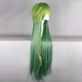 thumbnail image 3 of Unique Bargains Wigs for Women 39" Green Gradient Wigs with Wig Cap, 3 of 6