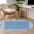 thumbnail image 5 of Sky Blue Retro Greek Key Large Area Rugs for Bedroom Living Room, Soft Non Slip Carpet Bedside Rug, Geometric Greece Ancient Farmhouse Round Floor Cover Kitchen Accent Rug 4' for Dining Room/Office, 5 of 9