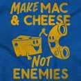 thumbnail image 2 of Funny Mac and Cheese Not Enemies Joke Womens Slim Fit Graphic Tee Brisco Brands S, 2 of 5