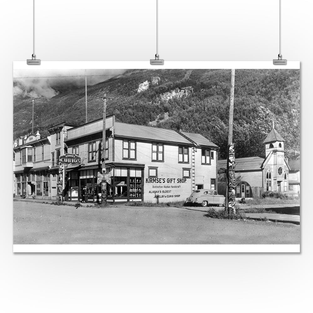 Skagway, Alaska View of Kirmse's Gift Shop (24x36 Giclee Gallery
