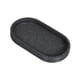 thumbnail image 4 of Bandeja de dispensador de jabón 7.8x3.9 pulgadas Sleek Forma ovalada bandeja de tocador versátil para cepillos de maquillaje accesorio decorativo Gris oscuro, 4 of 8