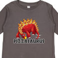thumbnail image 4 of Inktastic Pizzasaurus Boys or Girls Long Sleeve Toddler T-Shirt, 4 of 5