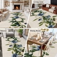 thumbnail image 5 of 5'x8' Area Rugs, Spring Floral Indoor Outdoor Area Rug for Living Room Bedroom, Botanical Green Blue Summer Floral Washable Bathroom Rugs Kitchen Floor Carpet Mats Home Decor Aesthetic, 5 of 8