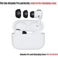 thumbnail image 2 of Replacement Ear Tips Compatible with AirPods Pro [3 Pairs], Silicon Earbuds Tips with Noise Reduction Hole, Fit in The Charging Case (Sizes S/M/L, Black), 2 of 5
