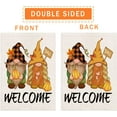 thumbnail image 2 of Welcome Fall Gnome Garden Flag Pumpkin Thanksgiving 12.5x18 Inch Small Double Sided Burlap Flags For Outside Buffalo Check Plaid Outdoor Seasonal Decor For Yard, 2 of 5