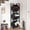 Black, variant on 3-Tier Basket Stand, Wood Snack Rack with Baskets, Rustic Vertical Fruit Stand Standing Storage Tower Organizer for Kitchen Bathroom Living Room