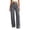 Gray-1, variant on Dress Pants for Womens Wide Leg High Waist Straight Solid Drape Fashion Casual Business Trousers with Pockets