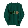 thumbnail image 1 of Hauts à Manches Longues pour la Saint-Patrick pour Femmes Garçons Filles Chandail à Capuche Col Rond Chandail Décontracté, 1 of 4