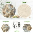 thumbnail image 4 of 6 Pcs Flowers Daisy Drink Coasters with Holder Absorbent Coaster Sets Cup Heat-Resistant Hot Pads Mats for Bar Table Protection, 4 of 7