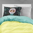 thumbnail image 2 of Happy Halloween Day of the Dead Fabric Standard Pillowcase, 2 of 2