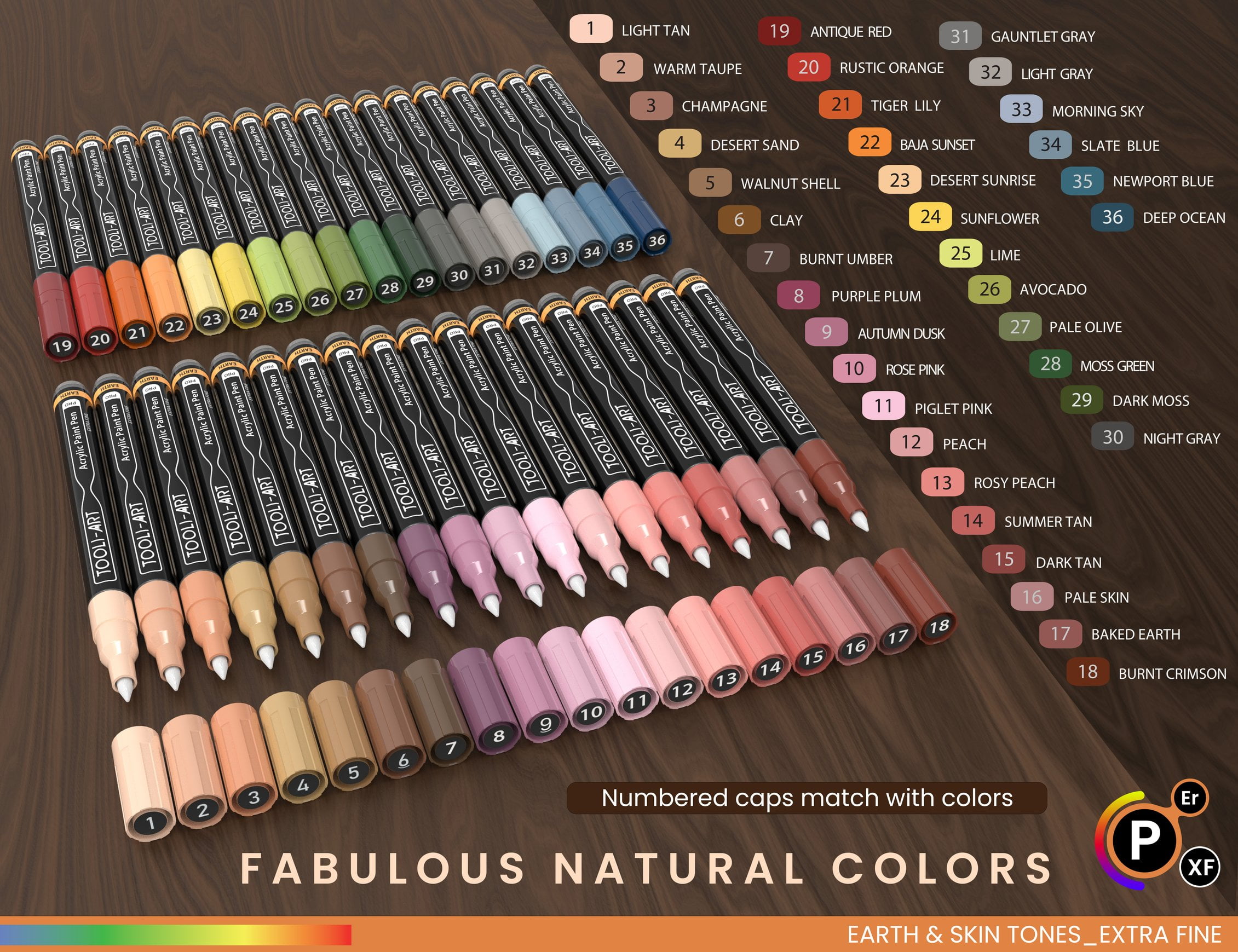 28 Southwestern Colors Acrylic Paint Pens Studio Color Series Markers –  TOOLI-ART