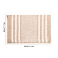thumbnail image 3 of Mecorevxz Extra Thick Microfiber Striped Door Mat - Non-Slip Bathroom Kitchen Entry Rug Water-Absorbent Floor Mat for Bathroom Kitchen Doorway Foot Mat,Khaki, 3 of 8