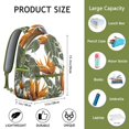 thumbnail image 6 of Hawaii Tropical Wind Palm Leaves Print Backpack: Ideal for Students, Durable Lightweight Laptop Daypack with Padded Sleeve, Large Capacity, Perfect Gift for Campus Commute, 6 of 6