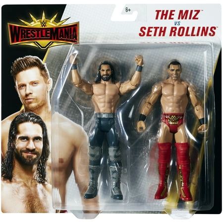 Seth Rollins The Miz Wwe Battle Packs Wrestlemania 35 Toy Wrestling Action Figures
