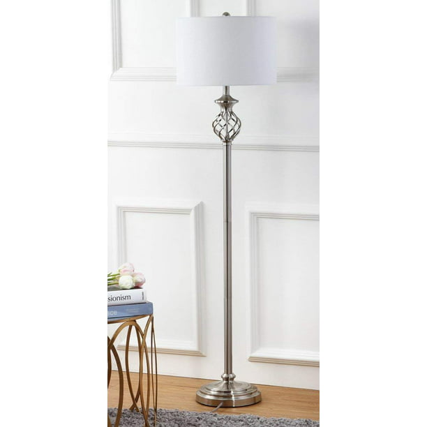 Safavieh Lighting Collection Sophia Nickel 59.75-inch Floor Lamp 
