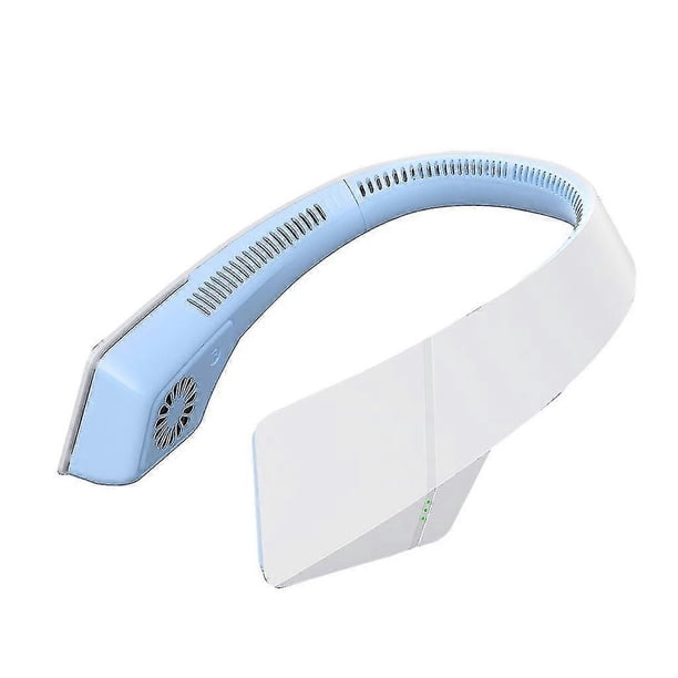 Ventilador portátil recargable por USB con banda para el cuello, mini ventilador con 3 velocidades