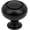 Black, variant on Designperfect Dpa-R31k Classic 1-1/4" Round Button Cabinet Knob / Drawer Knob - Nickel