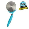 Tasty Classic Jumbo Pizza Cutter Wheel with Stainless Steel Blade and Blade Guard, Tasty Blue