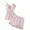 Pink, variant on SwiftWear Women's Floral Lace Satin Pajama Set - Sleepwear & Loungewear Satin Camisole with Built-in Bra and Shorts Comfortable Nightwear Gray