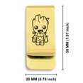 thumbnail image 2 of Stainless Steel Groot Classic Slim Money Clip Credit Card Holder, 2 of 2