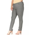 thumbnail image 3 of Women's Plus Size Comfy Slim Pocket Jeggings Jeans Pants with Button (Pack of 2), 3 of 7