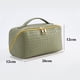 thumbnail image 1 of Bolsa cosmético de cuero PU de lavado con patrón de tejido de moda Suave para nadar Fitness Sywqhk Para Estrenar, 1 of 6