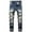 Blue, variant on Men Stretch Denim Straight Leg Relaxed Fit Jeans Pants for Men Regular Fit Denim Men Pants
