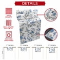 thumbnail image 6 of Blue Floral Birds Table Runner 120 Inches Long, Farmhouse Flowers Pastoral Cotton Linen Table Runners Dresser Scarves, Decorative Fabric Tabletop Scarf Furniture Cover for Home Dinner Party 13"x120", 6 of 9
