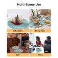 thumbnail image 2 of 13 Inch Round Placemats Set of 4, Duck Green Non Slip Heat Insulation PP Table Mats, Vintage Modern Abstract Art Ombre Washable Place Mats for Kitchen Dining Party Table Decor, 2 of 7