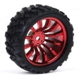 thumbnail image 4 of Lnta De Rueda TT Motor Rueda De Goma Revestida De 65 Mm Neumático De Goma (rojo) Sunnimix Rueda TT Smart Car Robot, 4 of 8