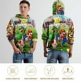 thumbnail image 4 of Mario Hoodie 3D Print Pullover Hooded Long Sleeve Sweatshirts Tops Blouse with Pocket for Mens Womens, 4 of 6