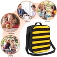 thumbnail image 5 of Disketp Bee Stripe Insulated Lunch Bag Lunch Box - Lunch Bag for Men Adult Women, 5 of 7