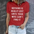 thumbnail image 2 of XMMSWDLA T-Shirt for Women with Short Sleeve Loose Gradient Style Blouse Red Plus Size Tops, 2 of 9