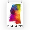 thumbnail image 2 of Mississippi, State Abstract Watercolor (12x18 Wall Art Poster, Room Decor), 2 of 3