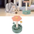 thumbnail image 1 of 14in Cat Scratching Post Durable Sisal Scratcher Multifunctional Activities, Adorable Cat Toy With Climbing Frame Toy, Cat Scratcher, 1 of 8
