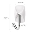 thumbnail image 2 of Wall Hooks Command Small Wire Toggle, 28 unidades, color blanco con 32 tiras, 2 of 9