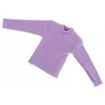 thumbnail image 5 of 1/12 Scale Miniature Long Sleeve T Shirt Figure Doll Clothes Casual Handmade Outfit Costume for 6 inch Figures Body Clothing Violet, 5 of 8