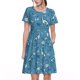 thumbnail image 1 of Balery Dinosaur Skull Vestidos sueltos de manga corta para mujer, vestidos de verano 2025, vestidos casuales de corte A con vuelo., 1 of 6