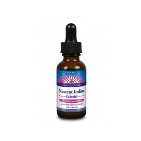 - Nascent Colloidal Iodine Heritage Store 1 oz Liquid, Heritage Store By Heritage Products