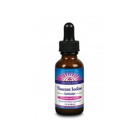 Nascent Colloidal Iodine Heritage Store 1 oz Liquid, Heritage Store By Heritage