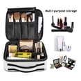 thumbnail image 2 of FORMRS Travel Makeup Bag Large Capacity Train Case Cosmetic Organizer with Adjustable Dividers, White Cat, 2 of 8