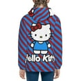 thumbnail image 3 of Hello Kitty Hoodie 3D Print Pullover Hooded Long Sleeve Sweatshirts Tops Blouse with Pocket for Boys Girls X-Large, 3 of 7