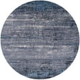 thumbnail image 1 of Ahgly Company Indoor Round Mid-Century Modern Purple Navy Blue Oriental Area Rugs, 4' Round, 1 of 6