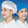 thumbnail image 2 of Yesbay Chef Hat Kitchen Hat Hotel Restaurant Cook Cap Good Breathability Hollow Mesh Waiter Chef Work Cap Workshop Factory Hat, 2 of 7