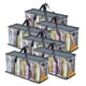 thumbnail image 1 of Juego de 6 bolsas de almacenamiento para DVD Stock Your Home de PVC gris, 1 of 7